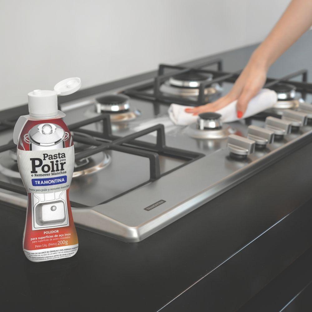 Pasta Para Polir E Remover Manchas Em Aço Inox 200g - 6