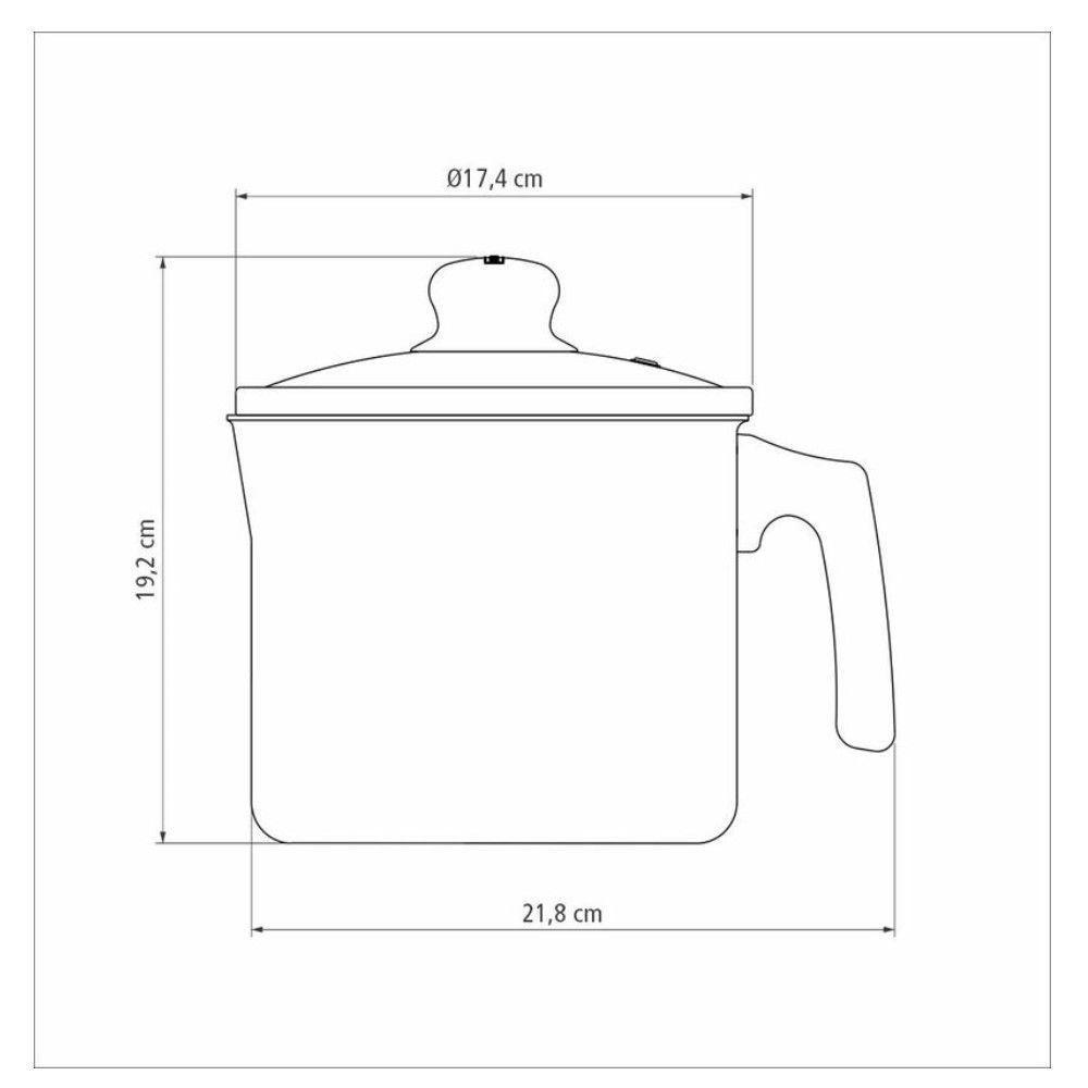 Fervedor Alumínio 16cm 2,7L Antiaderente Vermelho Tramontina - 3