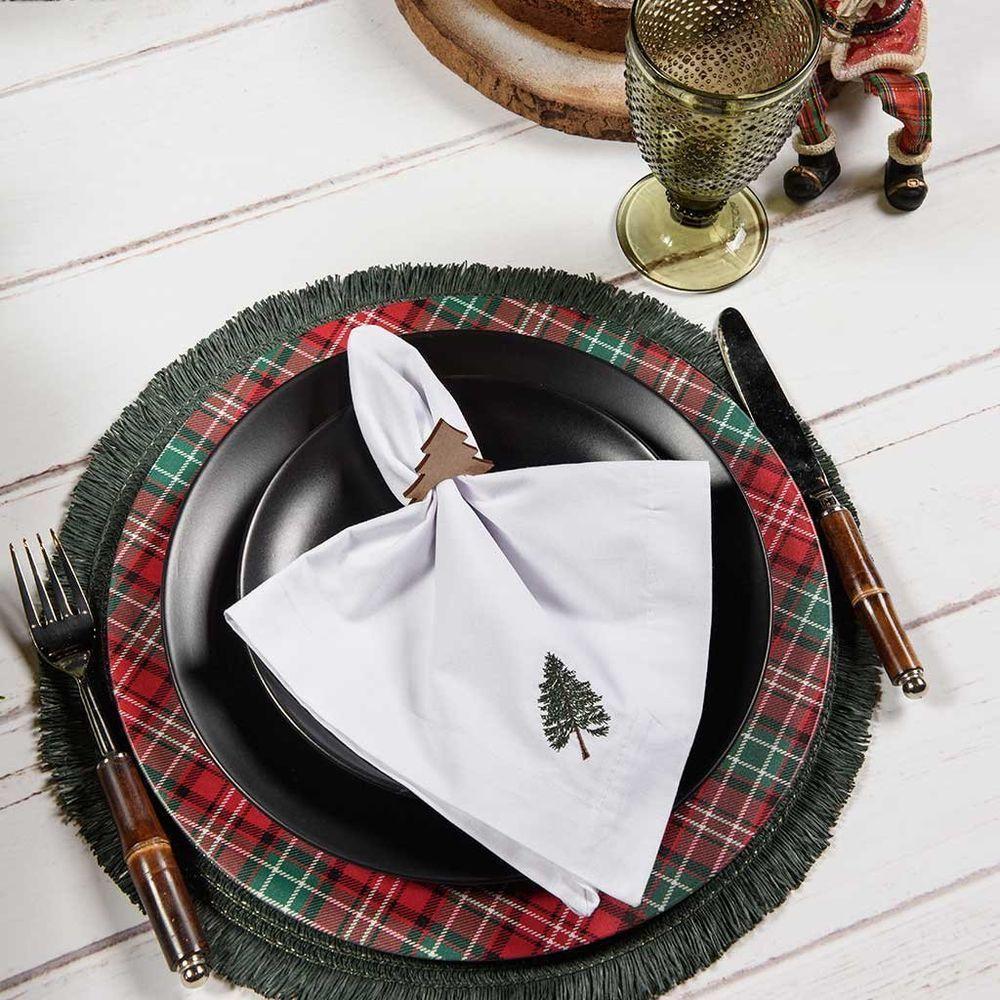 Argola De Guardanapo Copa E Cia 4 Peças Christmas árvore De Natal - 2