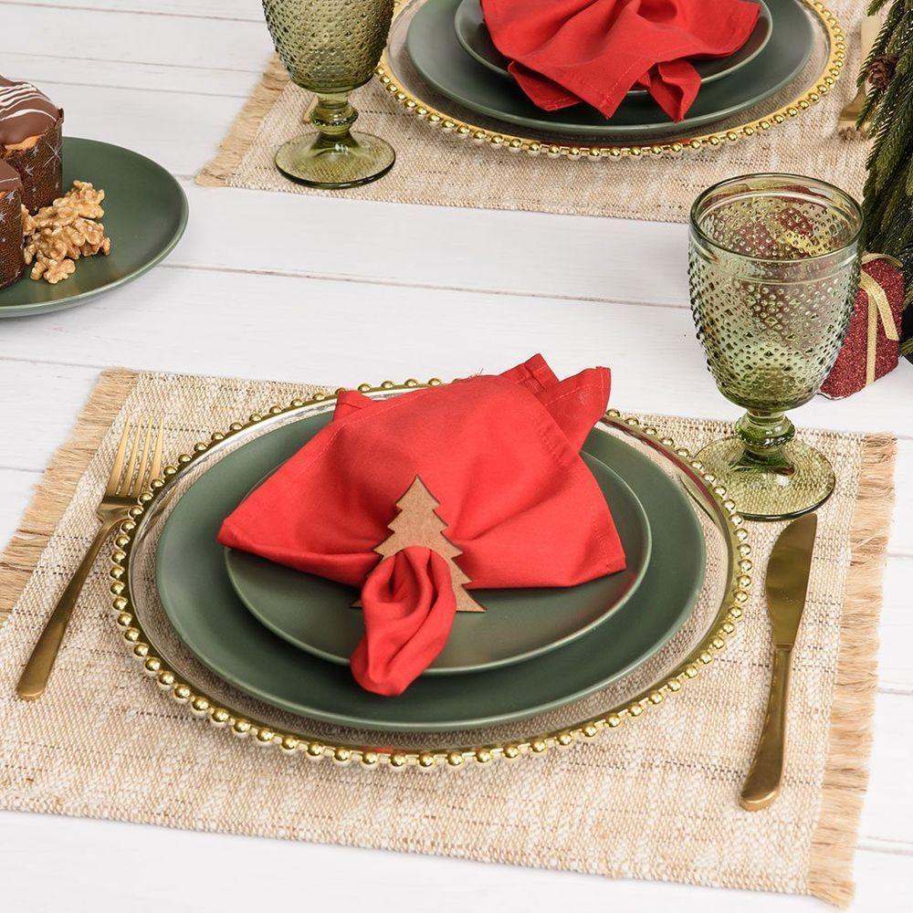 Argola De Guardanapo Copa E Cia 4 Peças Christmas árvore De Natal - 5