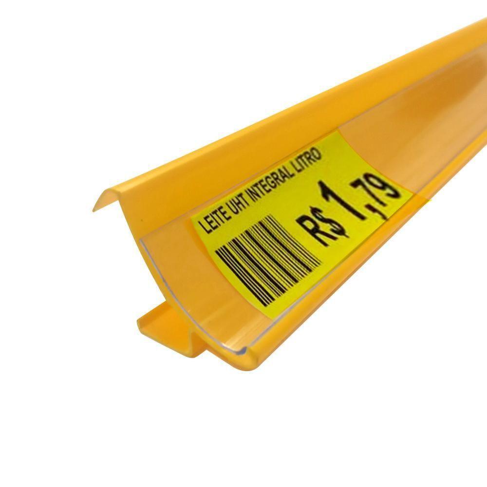 Gôndola Prateleira Supermercado 6 Níveis 40x30 New Plus 2,00m Parede Continuação Amarelo Sa Gôndolas - 4