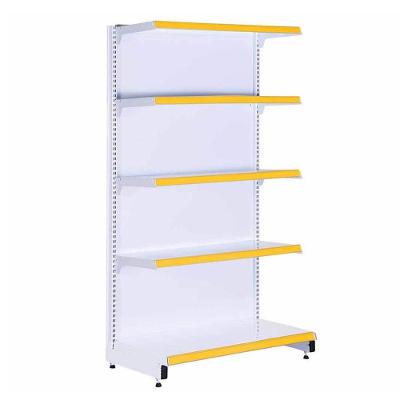 Gôndola de Supermercado New Plus 5 Níveis 40x30 Ponta Amarelo SA Gôndolas