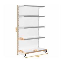 Gôndola Prateleira Supermercado 5 Níveis 40x30 New Plus 1,70m Ponta Verde - Sa Gôndolas - 7