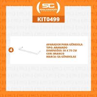 Kit - 4 Aparador Aramado Em U 30x73cm Branco - Sa Gondolas - 2