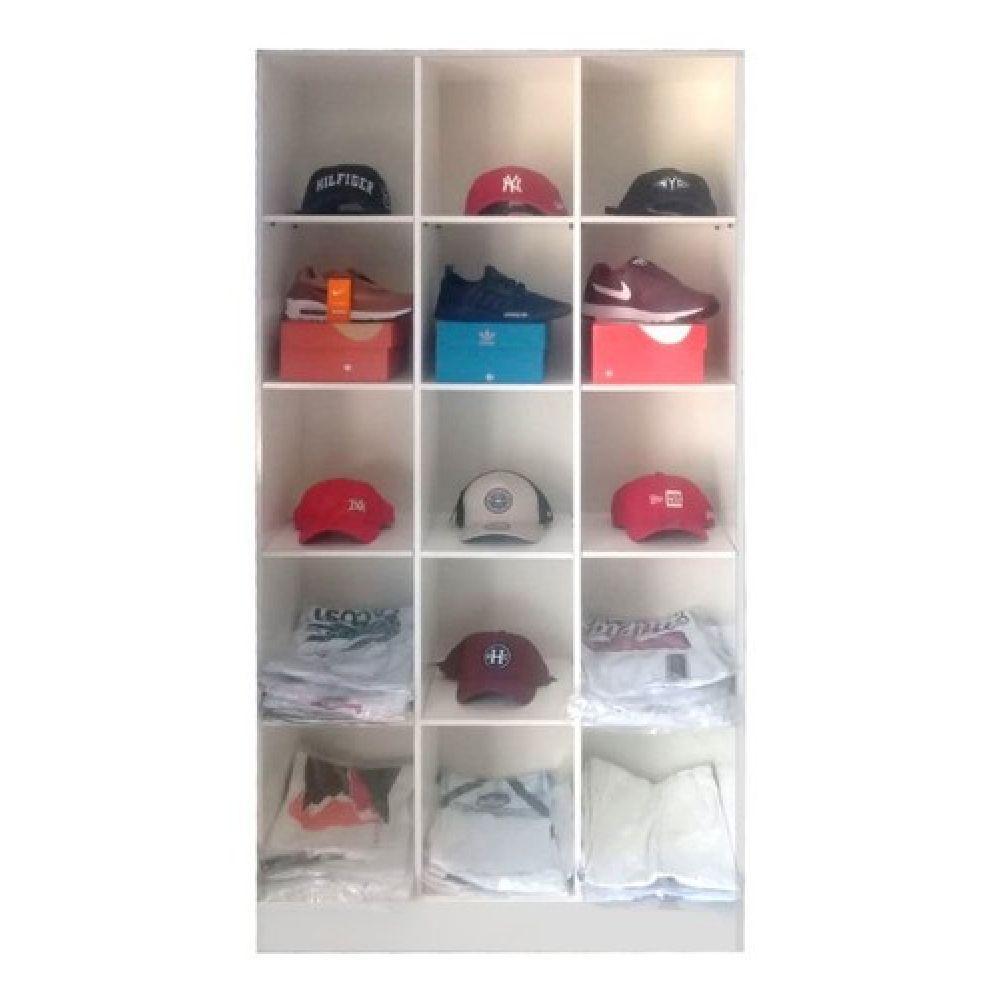 Kit 2 Armários Expositores e 1 Balcão de Atendimento com Gaveta - 9