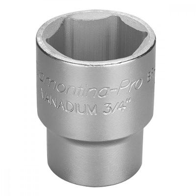 Soquete Sextavado Em Aço Cromo Vanádio 36 Mm - Encaixe 3/4"