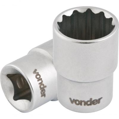 Soquete Estriado Enc 1/2" 10Mm Curto Vanád. Vonder