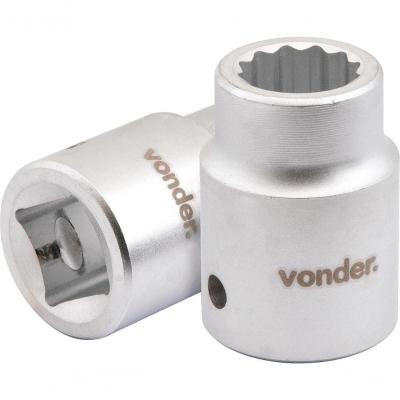 Soquete Estriado Enc 3/4" 27mm Curto Vanád. Vonder