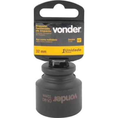 Soquete Sextavado De Impacto Encaixe 1/2" 32Mm Vonder