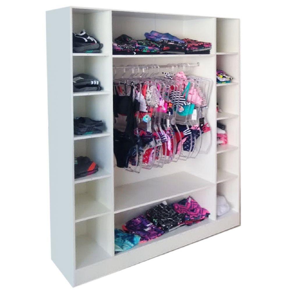 Expositor Colméia Armário Arara Balcão Loja Roupa 9 Peças - 7
