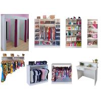 Expositor Colméia Armário Arara Balcão Loja Roupa 9 Peças - 2