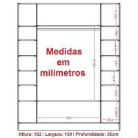 Expositor Colméia Armário Arara Balcão Loja Roupa 9 Peças - 5