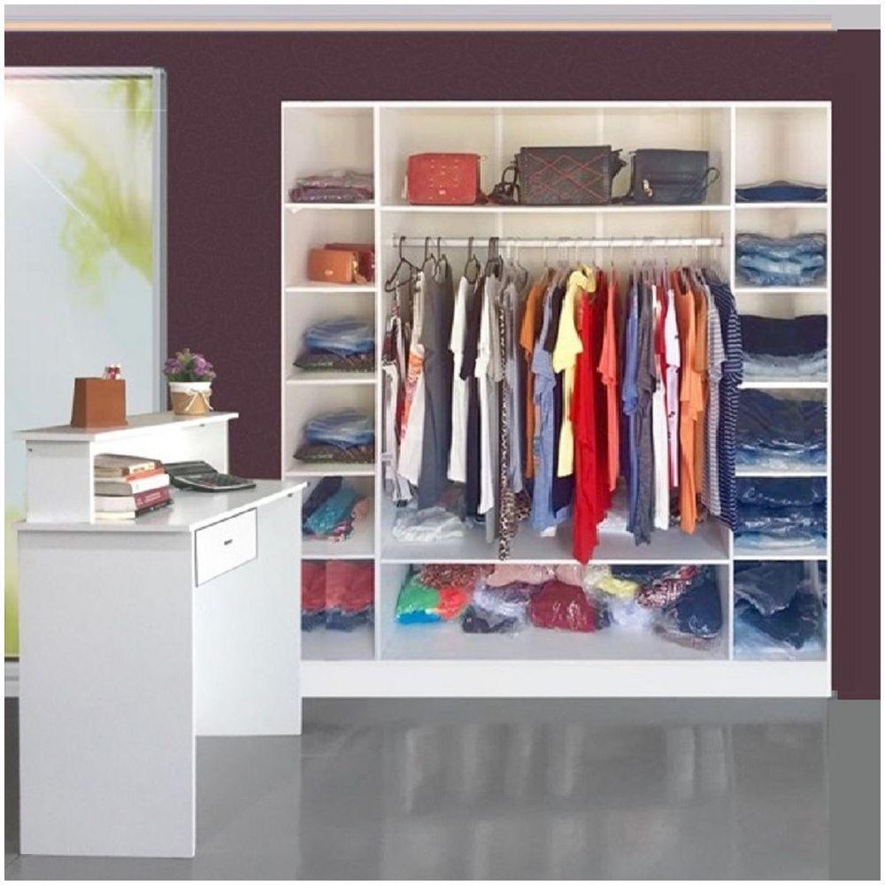 Expositor de Roupa Cabide Arara Balcão de Atendimento Magia - 1