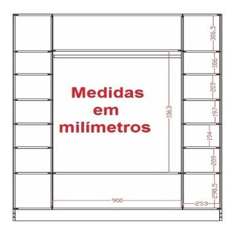 Expositores Loja Roupa Colméia Cabideiro Arara 4 Peças Magia - 8