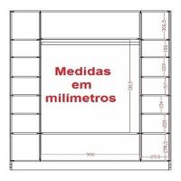 Expositores Loja Roupa Colméia Cabideiro Arara 4 Peças Magia - 15