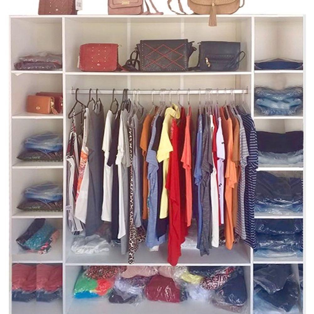 Expositor Cabiceiro Colméia Armário Arara Balcão Loja Roupas - 5