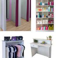 Expositor Balcão de Atendimento Balcão Arara Provador 4 Peça - 13