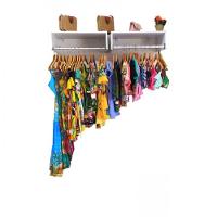 Kit Armário Colméia 2 Araras e Balcão de Atendimento Branco - 2