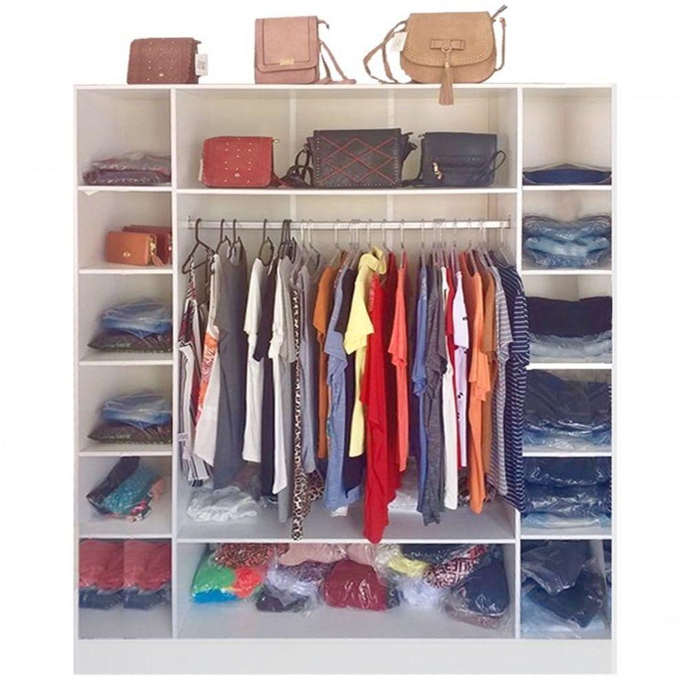 Expositores Colméia Cabideiro e Balcão de Arara 4 Peças - 4