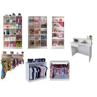 Kit de Expositores Armário Colméia Cabideiros e Balcões 8Pçs - 2