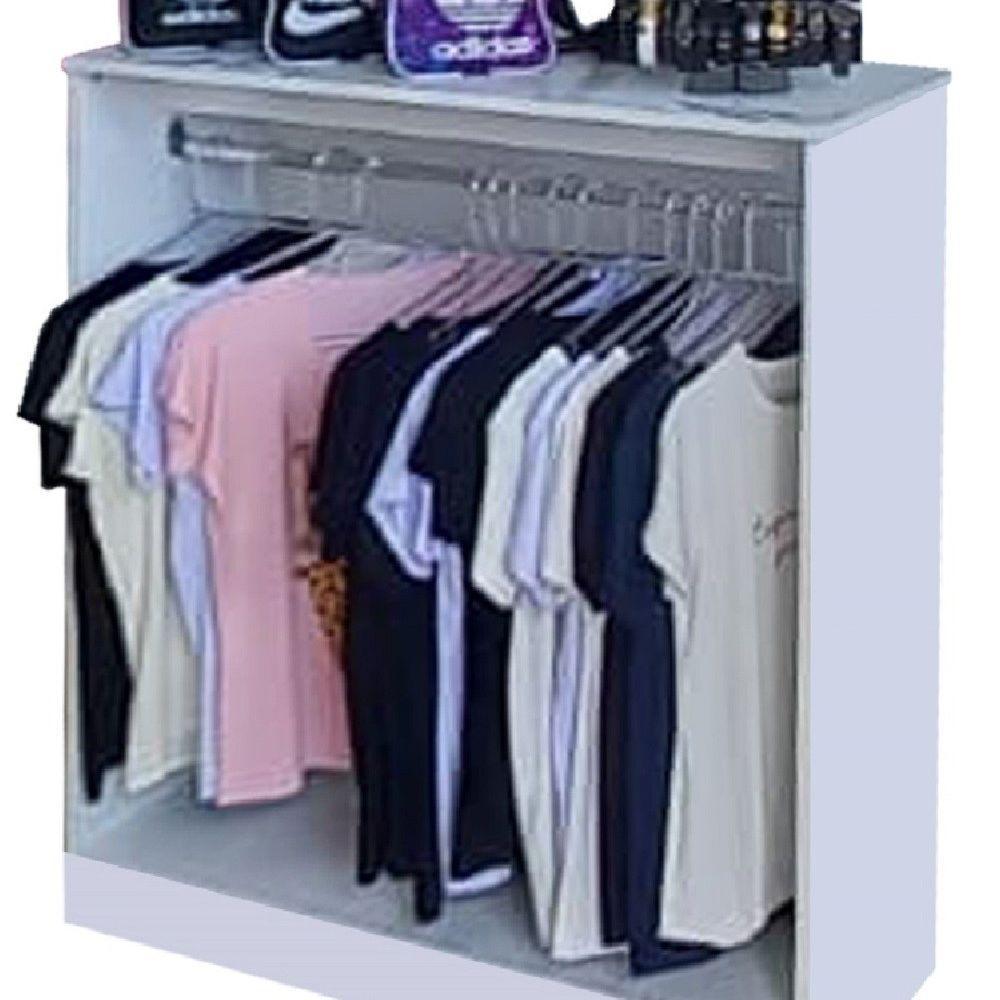 Kit 2 Armários Expositores e 2 Balcões com Arara - 1