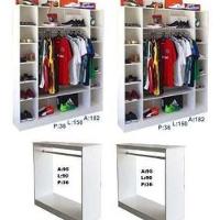 Kit 2 Armários Expositores e 2 Balcões com Arara - 6