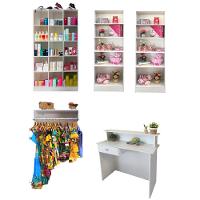 Kit Expositor com Colméias Estante e Balcão com Gaveta 5 Pçs - 2