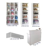 Kit Expositor com Colméias Estante e Balcão com Gaveta 5 Pçs - 7