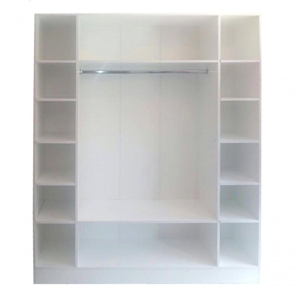 Kit Armário Colméias Cabideiro Provador e Estante Prateleira - 7