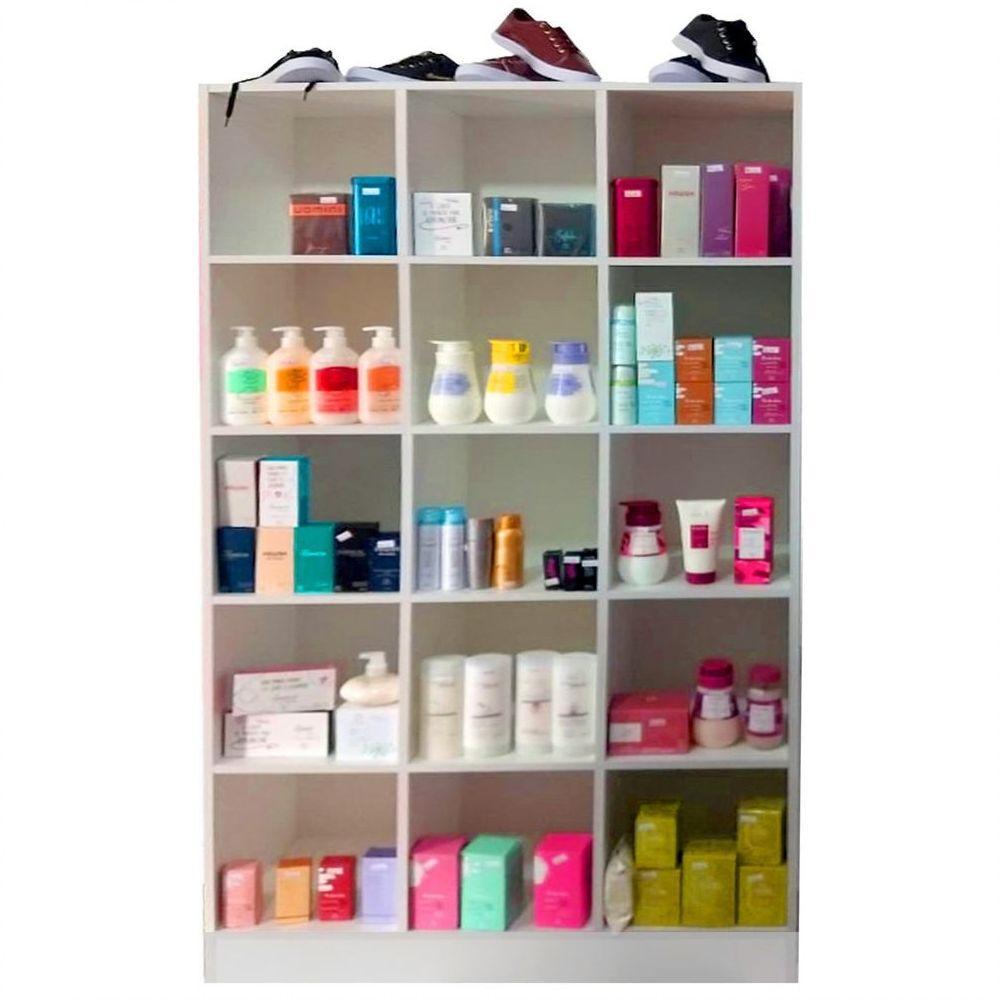 Expositores Colméia Balcão com Arara e Balcão de Atendimento - 9