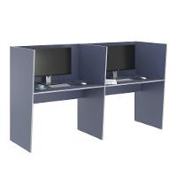 Guiche De Trabalho 2 Lugares Grecia Azul - 1