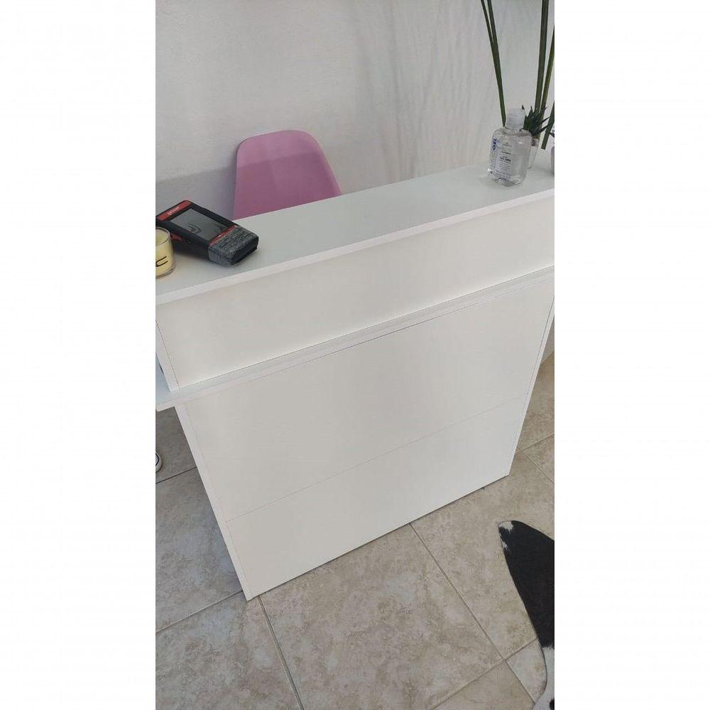 Balcão Caixa Recepção Atendimento com Gaveta Magia Móveis - 5