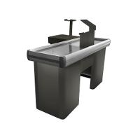 Empacotador Check Out 1,50 Com Recorte Para Balança Total Preto - Sa Gondolas - 1