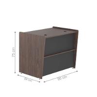 Mesa De Atendimento 0.90 Verdu Freijo Preto - 2