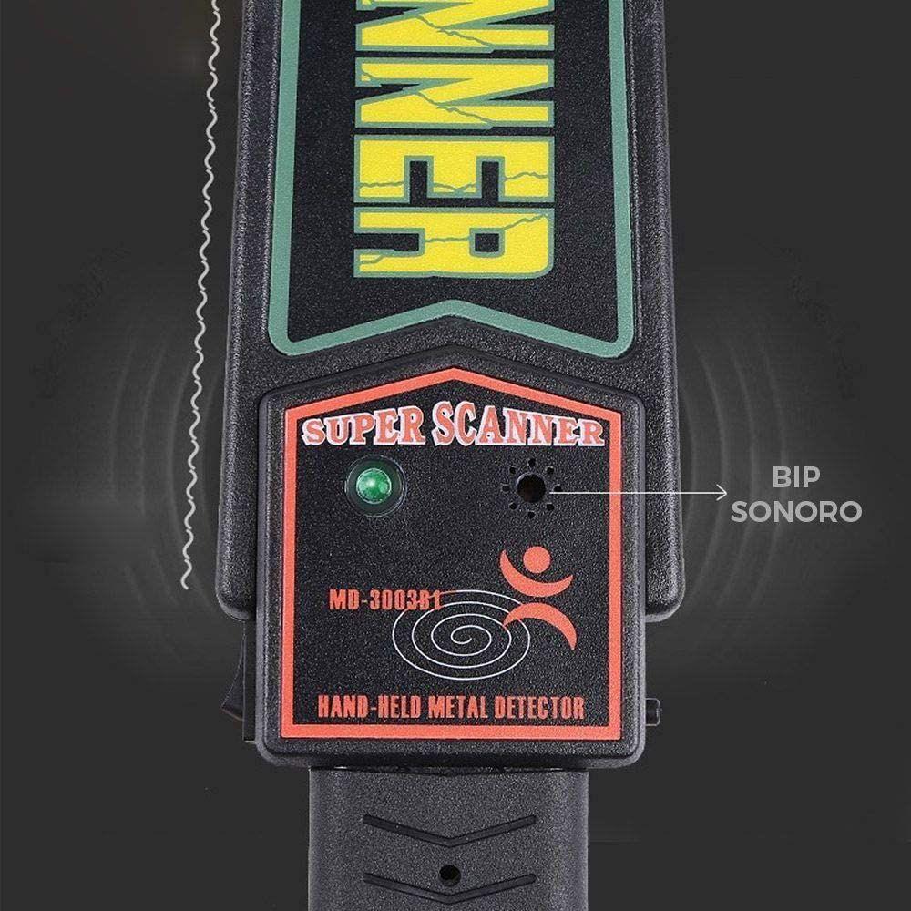 Detector Metal Leve Profissional Alta Sensibilidade Ouro Prata Ferro Suporte Cinto Coldre . - 3
