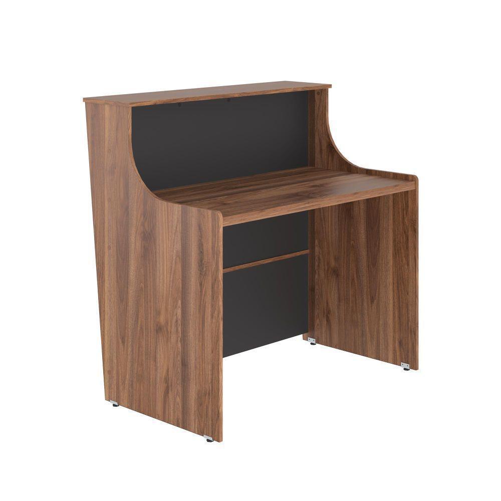 Balcao De Atendimento 1.36 Nidoram Noce Preto - 1