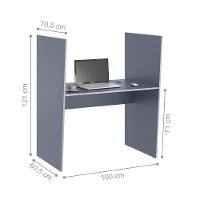 Balcao De Atendimento 1 Lugar Mixer Azul