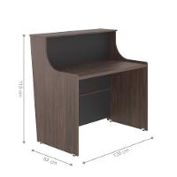 Balcao De Atendimento 1.36 Nidoram Freijo Preto - 2