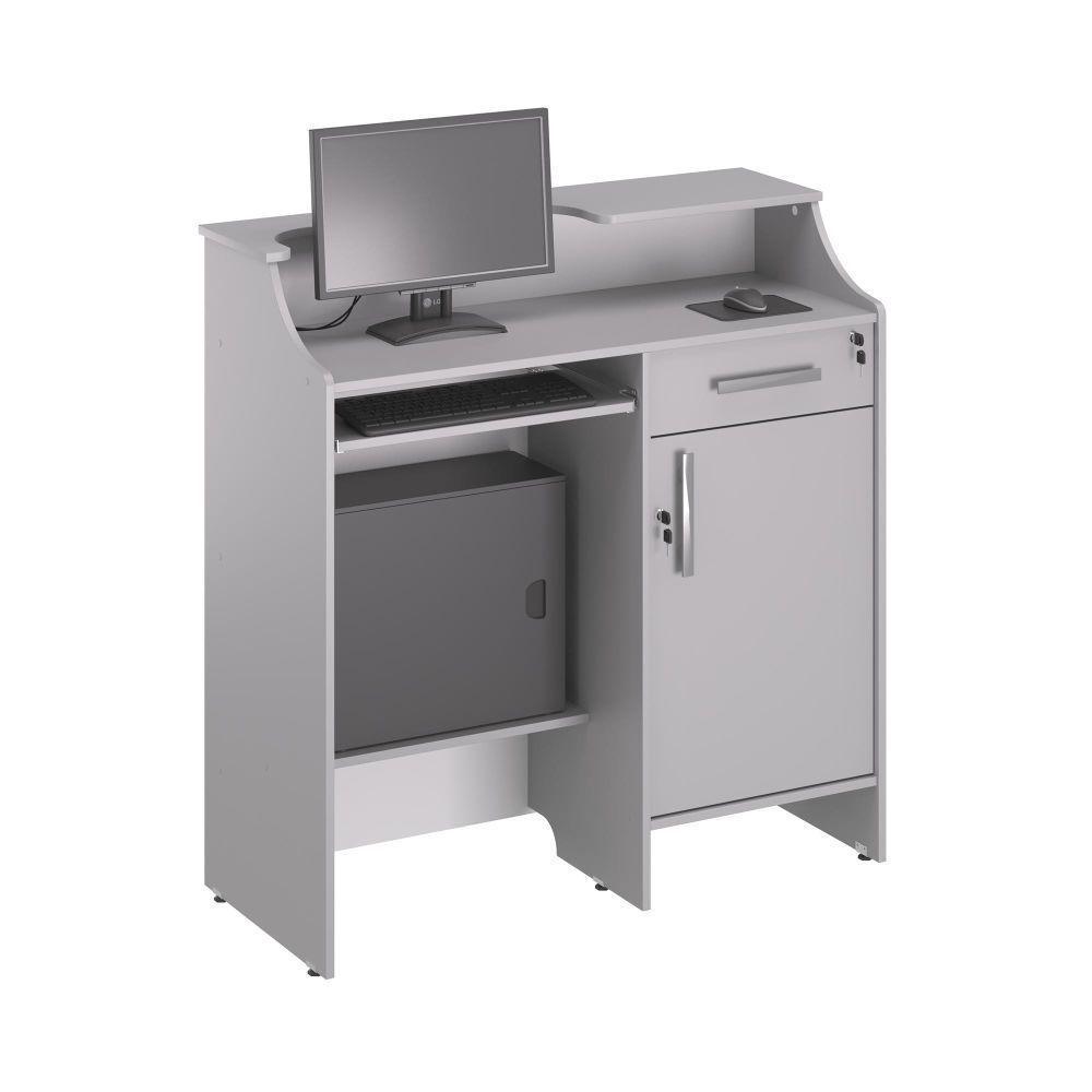 Balcao Caixa Stamp Com Gaveta Cinza - 3