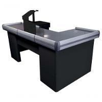 Check Out 2,00 Metros Perfil Rígido C/ Recorte P/ Balança Preto - 1