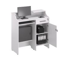 Balcao Caixa Stamp Com Gaveta Branco - 3