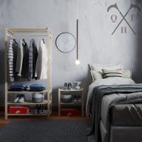 Arara P/ Closets De Qualidade Moderna Envio Rápido E Aparador Alta Durabilidade Expositor 100% Pinus - 5