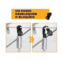 Kit Trava De Segurança Anti-Furto Para Gancho Expositor Stop Lock 12Unid + 1 Chave - Gshield - 3