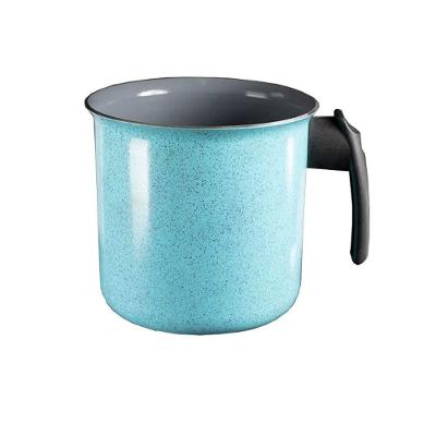 Canecão Fervedor Azul Turquesa Antiaderente Em Cerâmica 14Cm