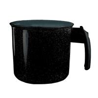 Canecão Fervedor Preto Liso Antiaderente Em Cerâmica 14Cm - 1