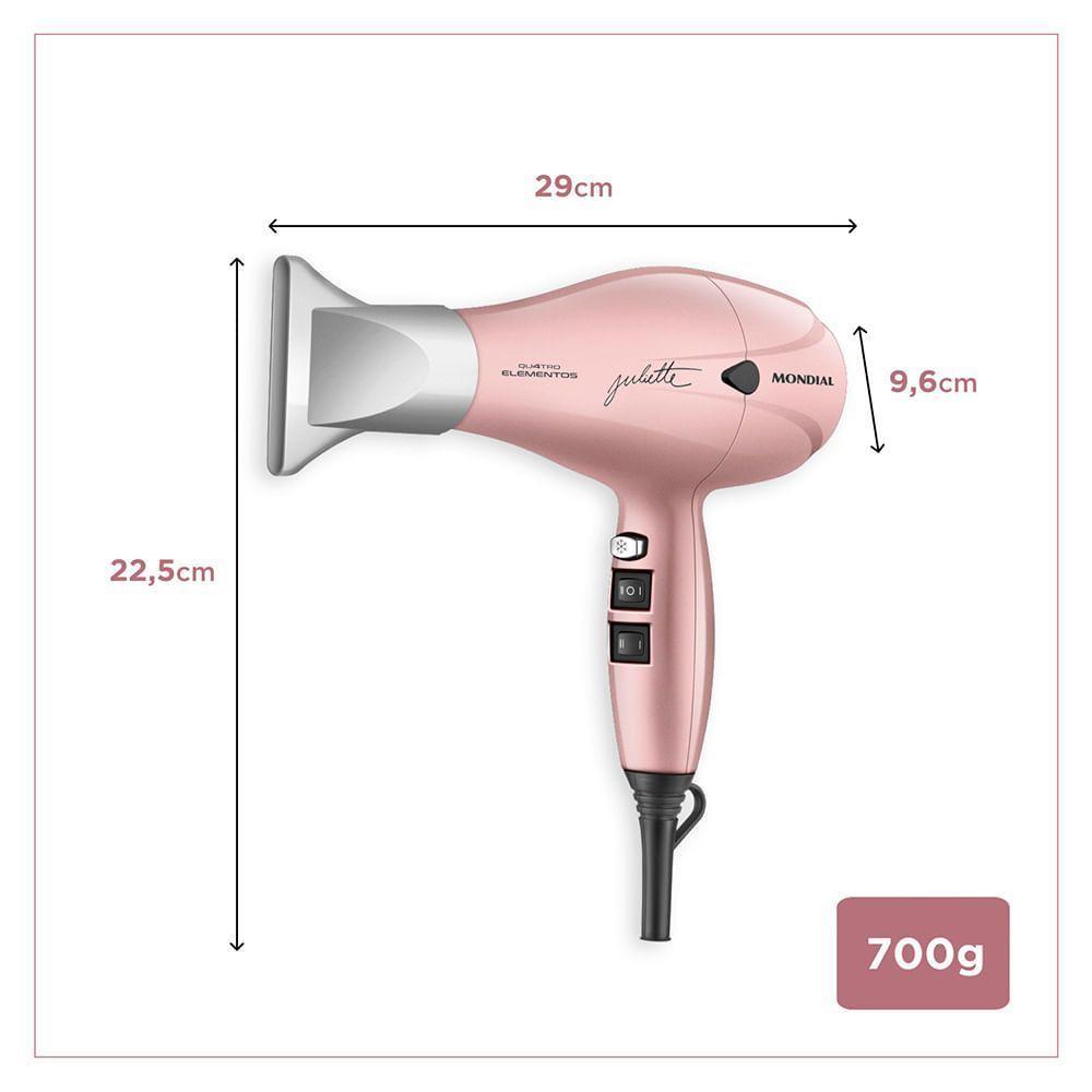 Secador De Cabelo By Juliette Mondial Golden Rose 220V - 2
