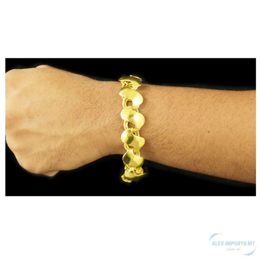 Pulseira Luxuosa Friso 16 Milimetros De Moeda Antiga Pussera - 2