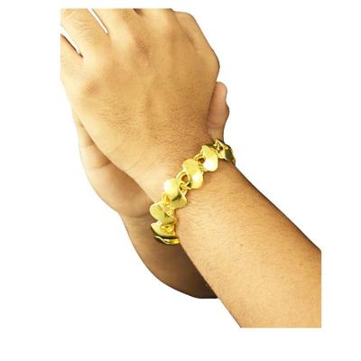 Pulseira Luxuosa Friso 16 Milimetros De Moeda Antiga Pussera