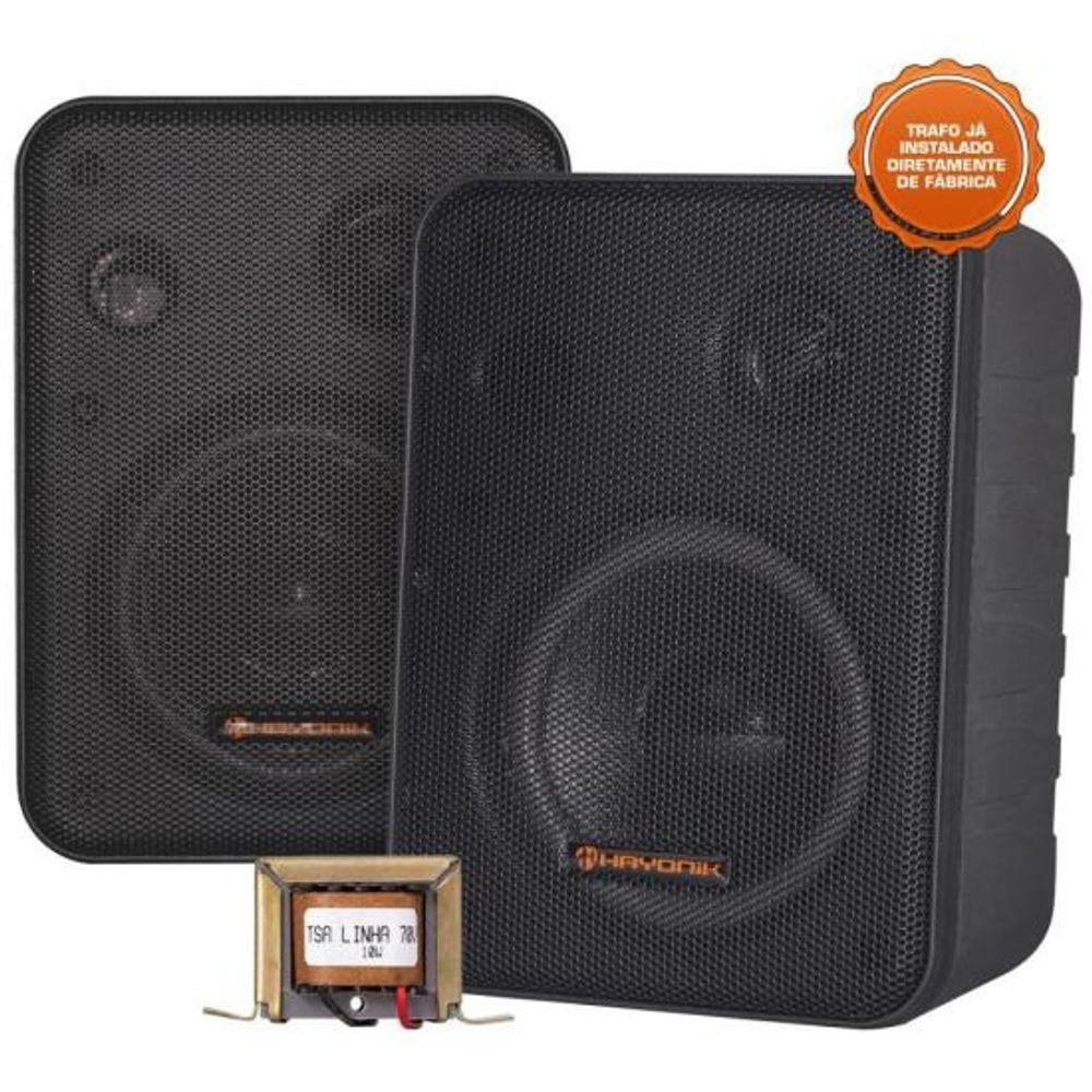 Caixa Acústica Trafo 70V(10W) Msb60Nc Preta Hayonik Par / 2 - 1