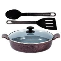 Frigideira Cereja Antiaderente Em Cerâmica Talher 02 Aa 30Cm - 1